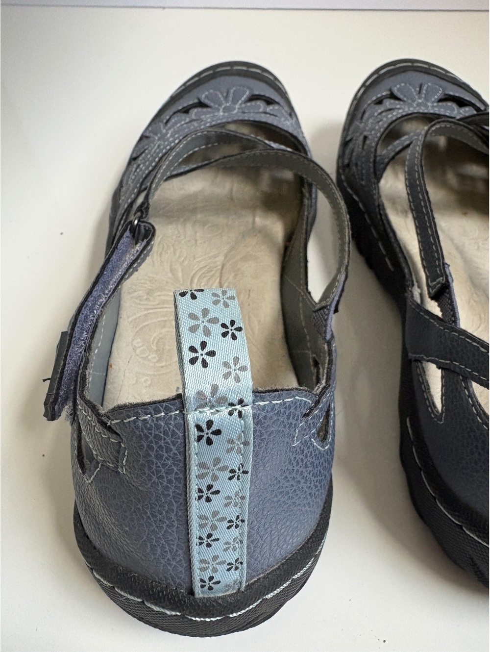JBU | Women’s Wildflower Mary Jane Dusty Blue Flat SandalSize 11 - Picture 7 of 8